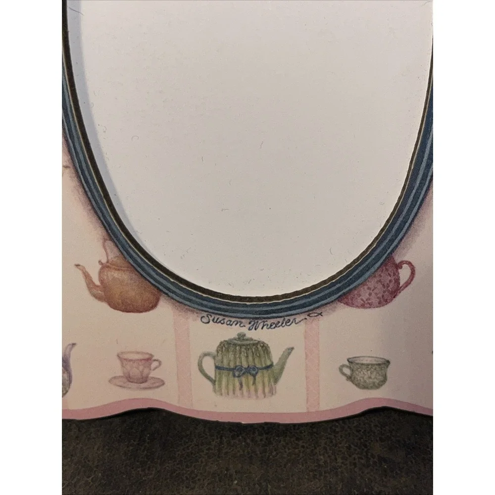 Susan Wheelers  Teapots Picture Frame 4x6 Pink